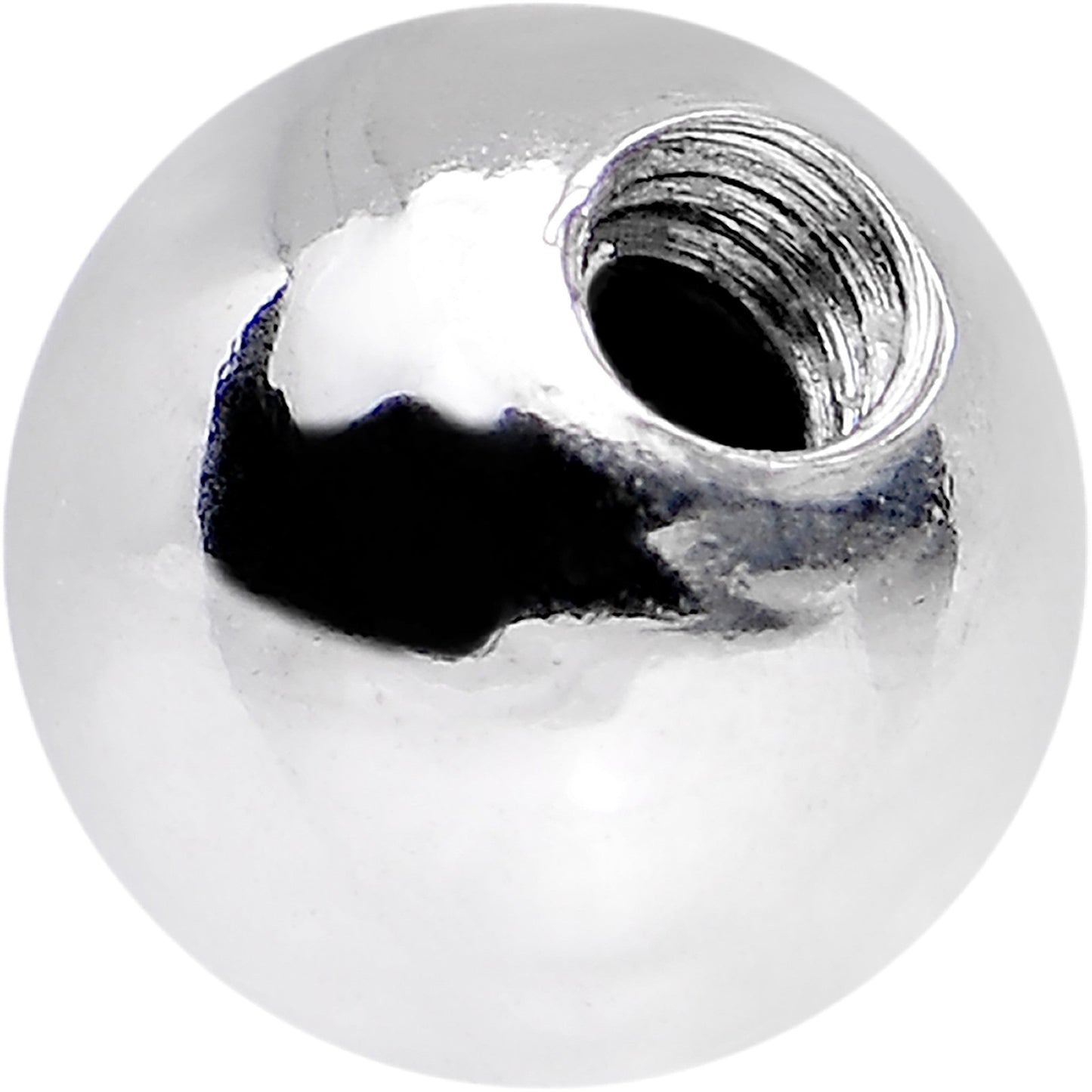 Solid 14k White Gold Replacement Ball 4.5mm - 14G