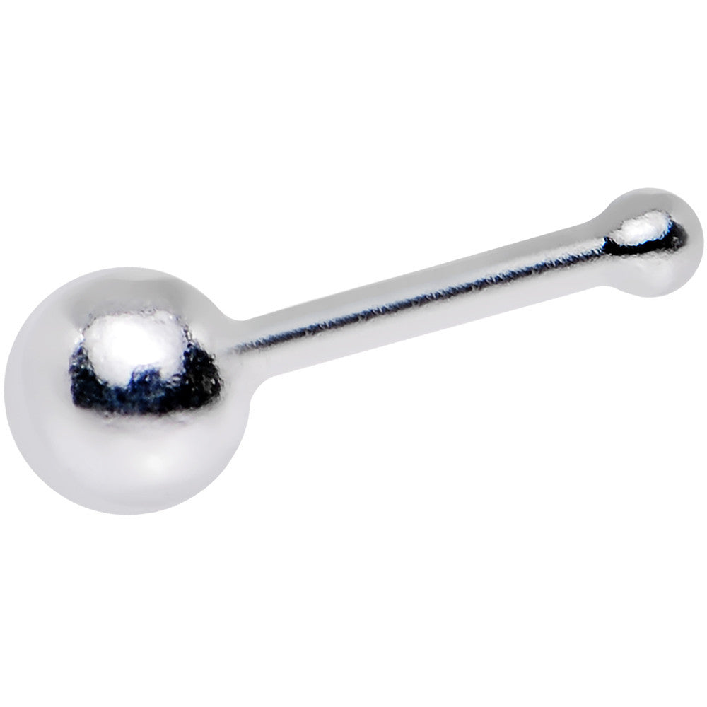 Sterling Silver 2.5mm Ball Nose Bone