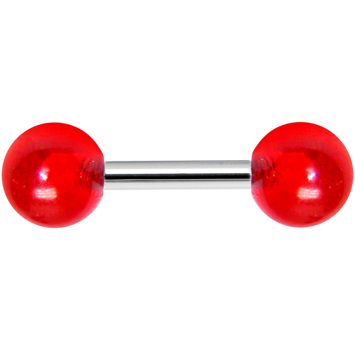 Red Acrylic Ball Cartilage Tragus Barbell
