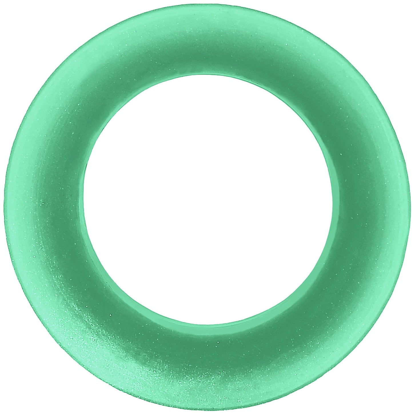 3/4 Green Pearlescent Silicone Hollow Tunnel