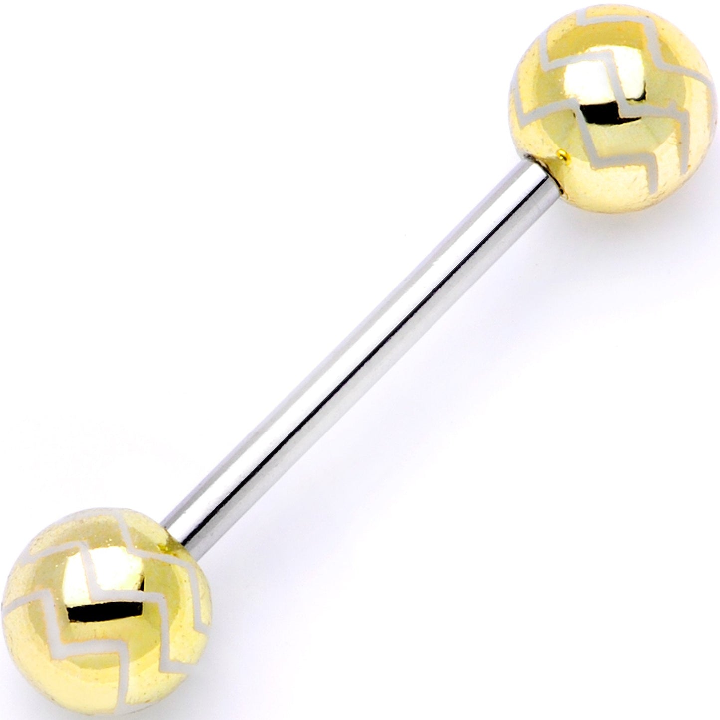 Life of the Party Zig Zag Barbell Tongue Ring Set of 4