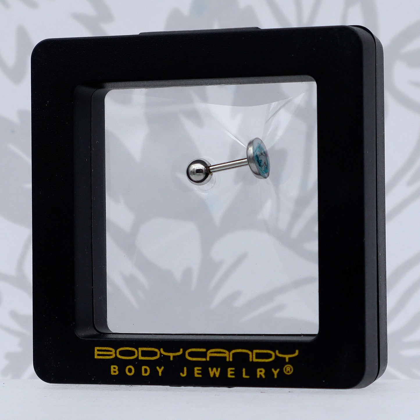 16G 1/4 Loving Blue Whales Cartilage Tragus Stud