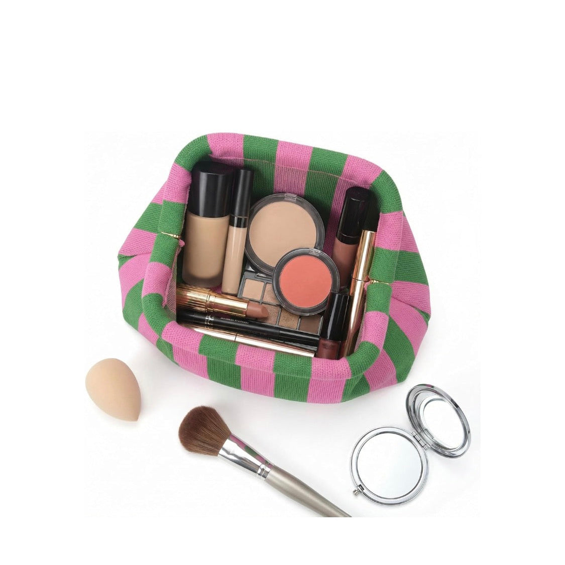 Cabana Clutch in Pink & Green