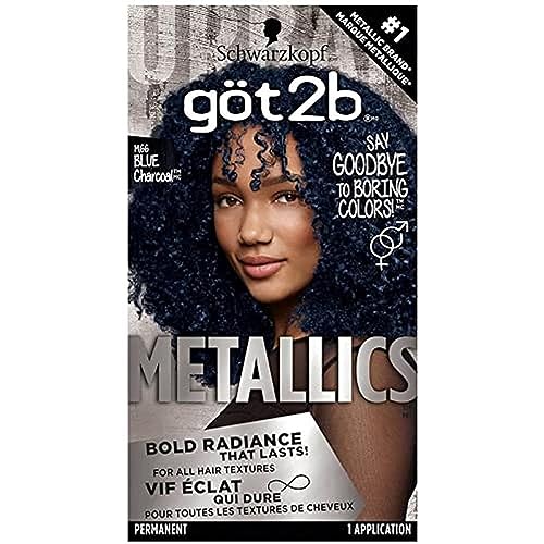 Got2B Metallics Permanent Hair Color M66 Blue Charcoal
