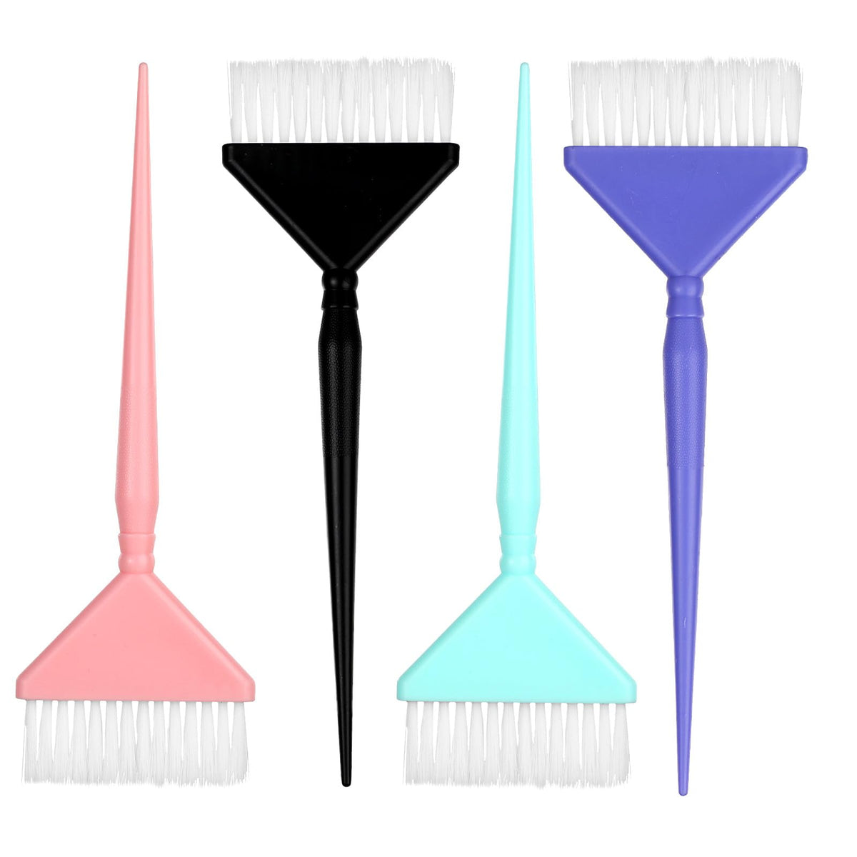4 PCS Hair Color Brush 4 Colors Hair Dye Brush Color Brushes for Hair Stylist Hair Coloring Brush Hair Color Tool Kit Color Tint Applicator for All over Color Highlights And Root Touch Ups