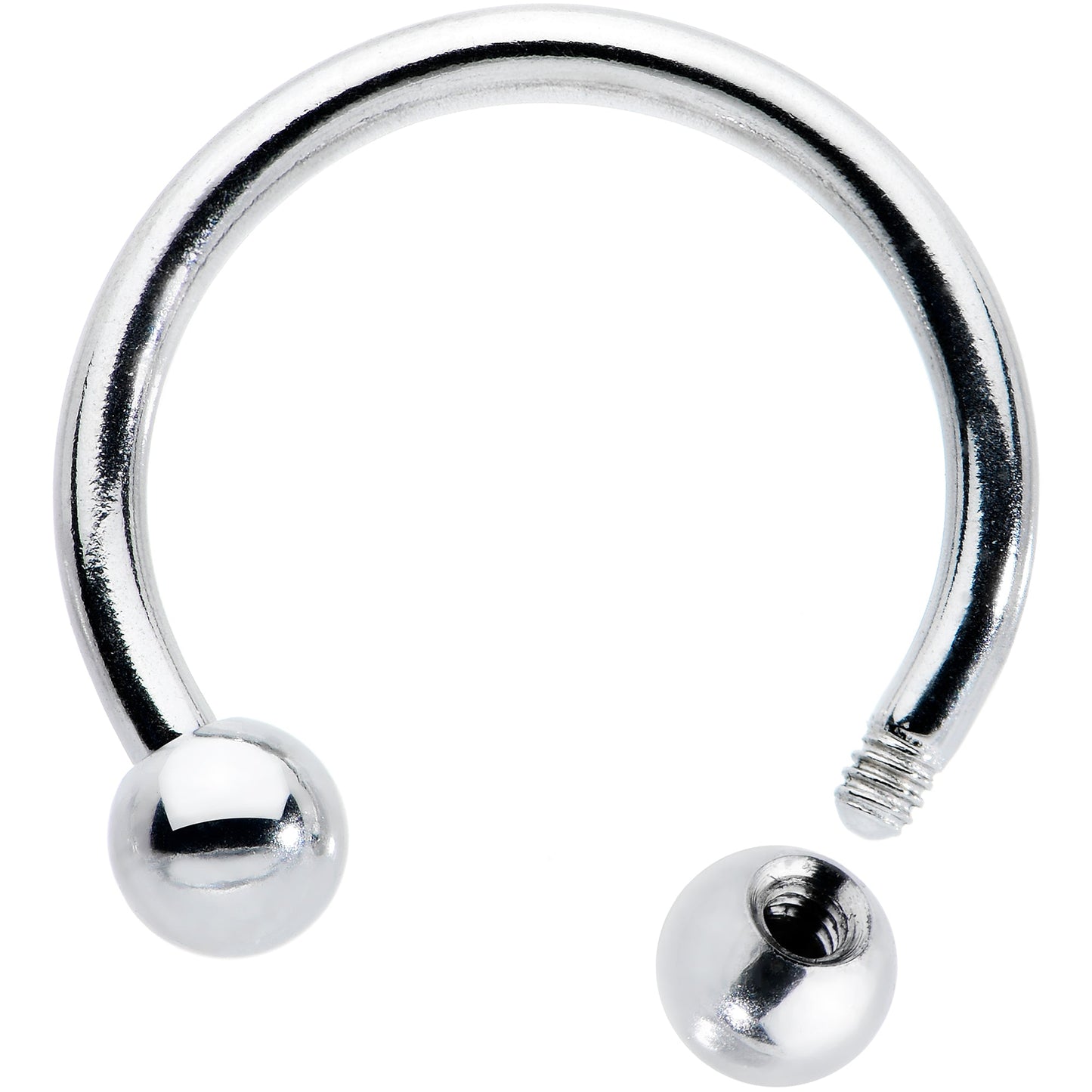 16G STEEL HORSE SHOE Circular Barbell 3/8 3mm