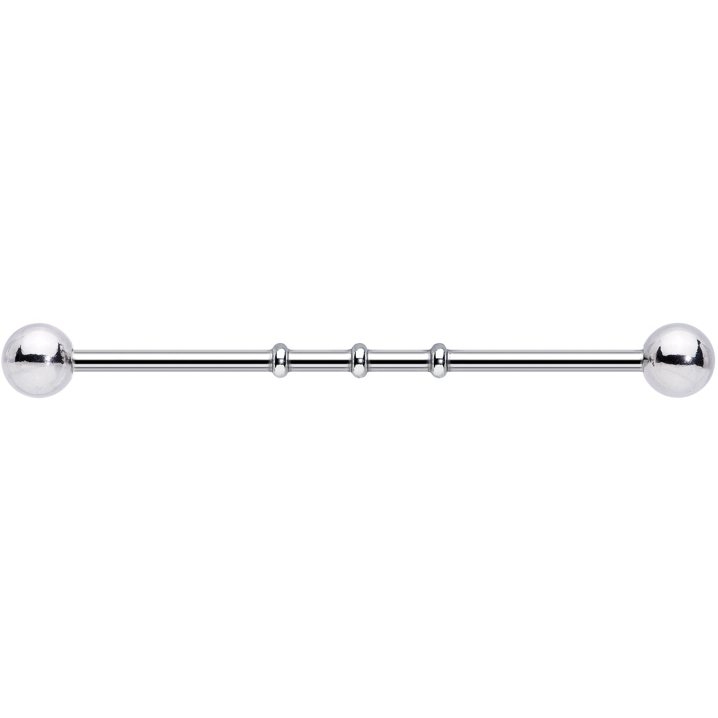 Surgical Steel Notched Industrial Barbell Earring