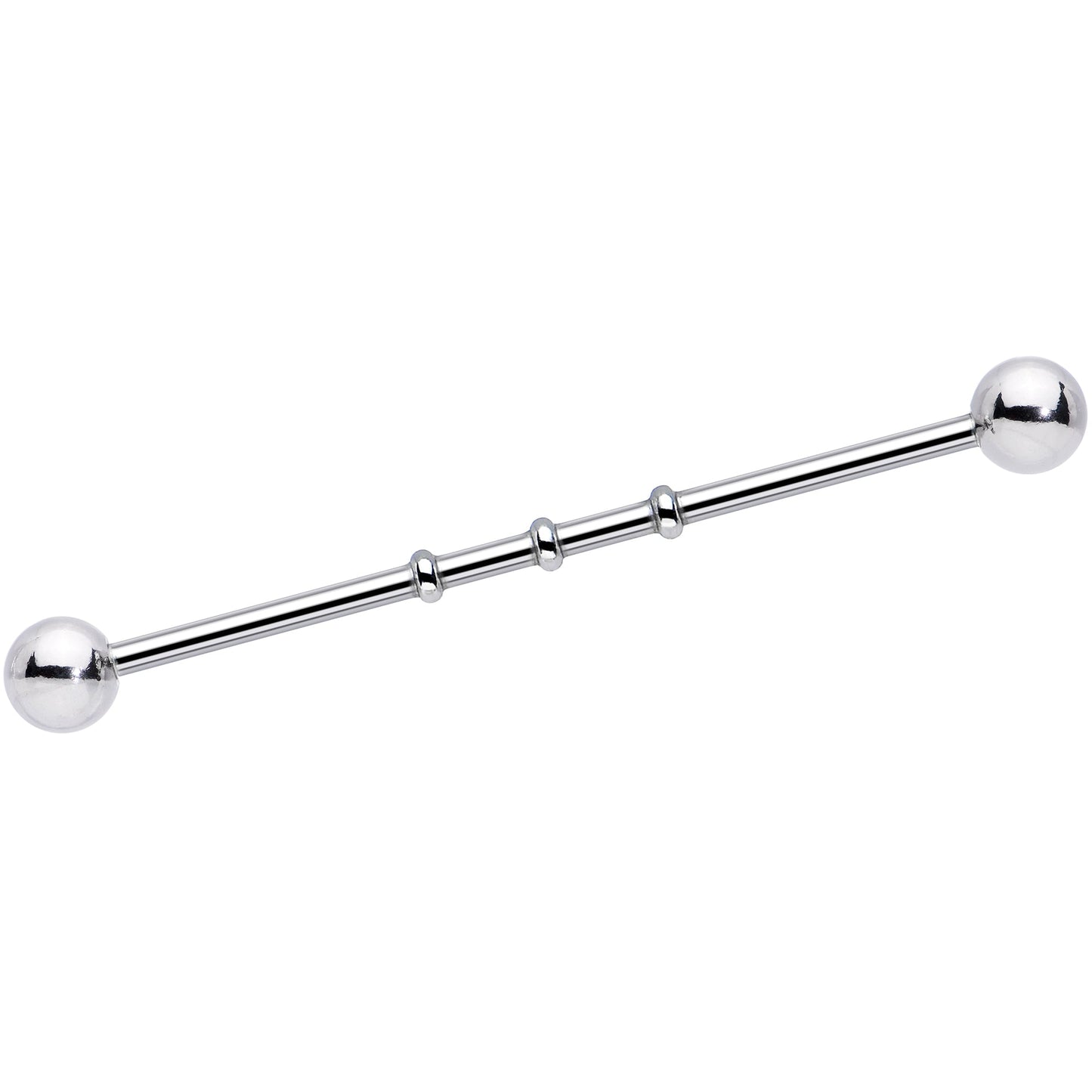 Surgical Steel Notched Industrial Barbell Earring
