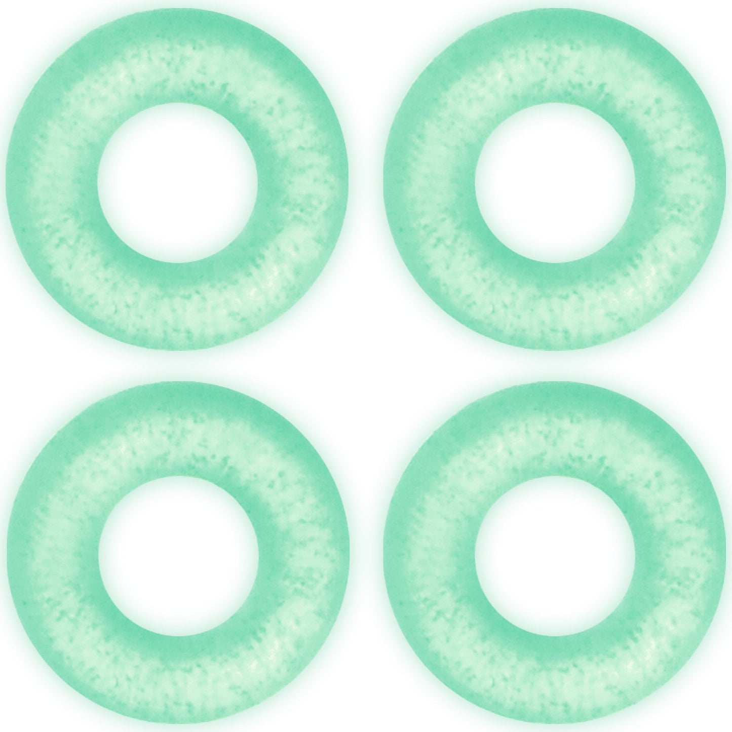 8G Glow in the Dark O-Ring 4-Pack