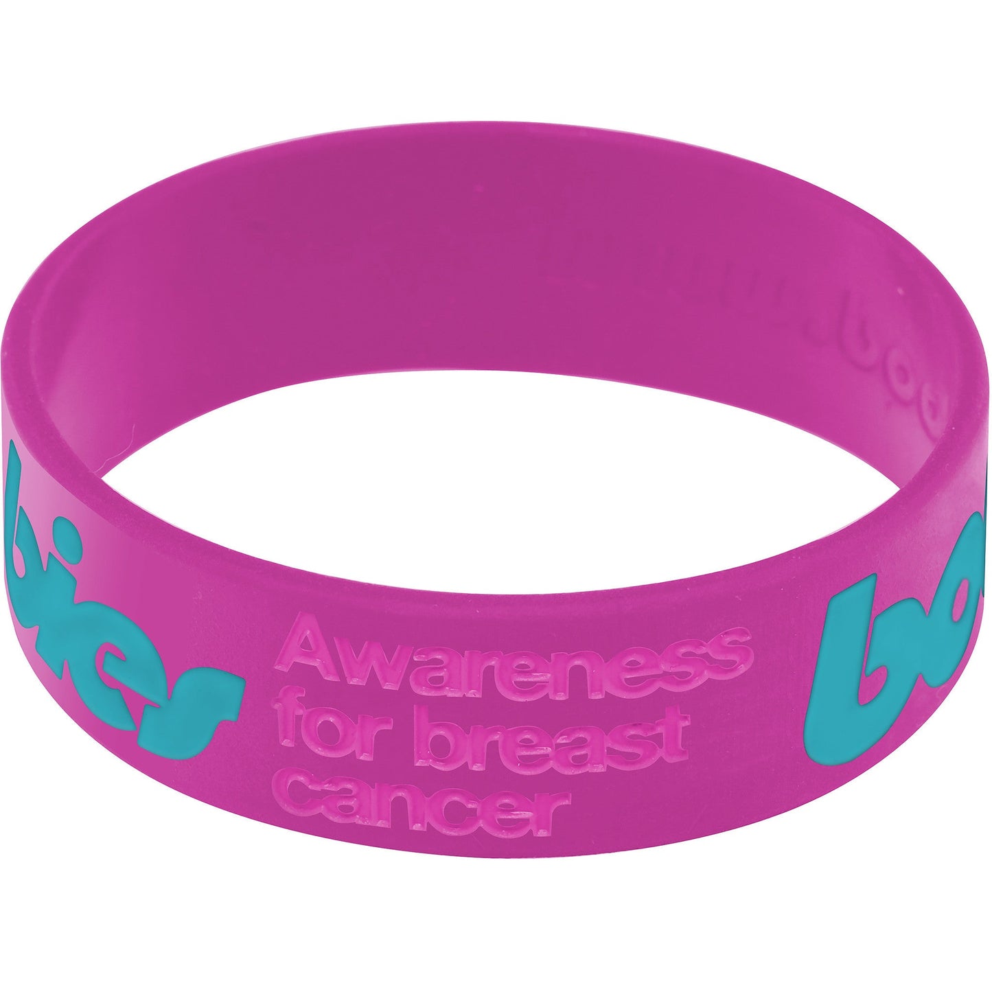 Purple Aqua Boobies Awareness for Breast Cancer Bracelet