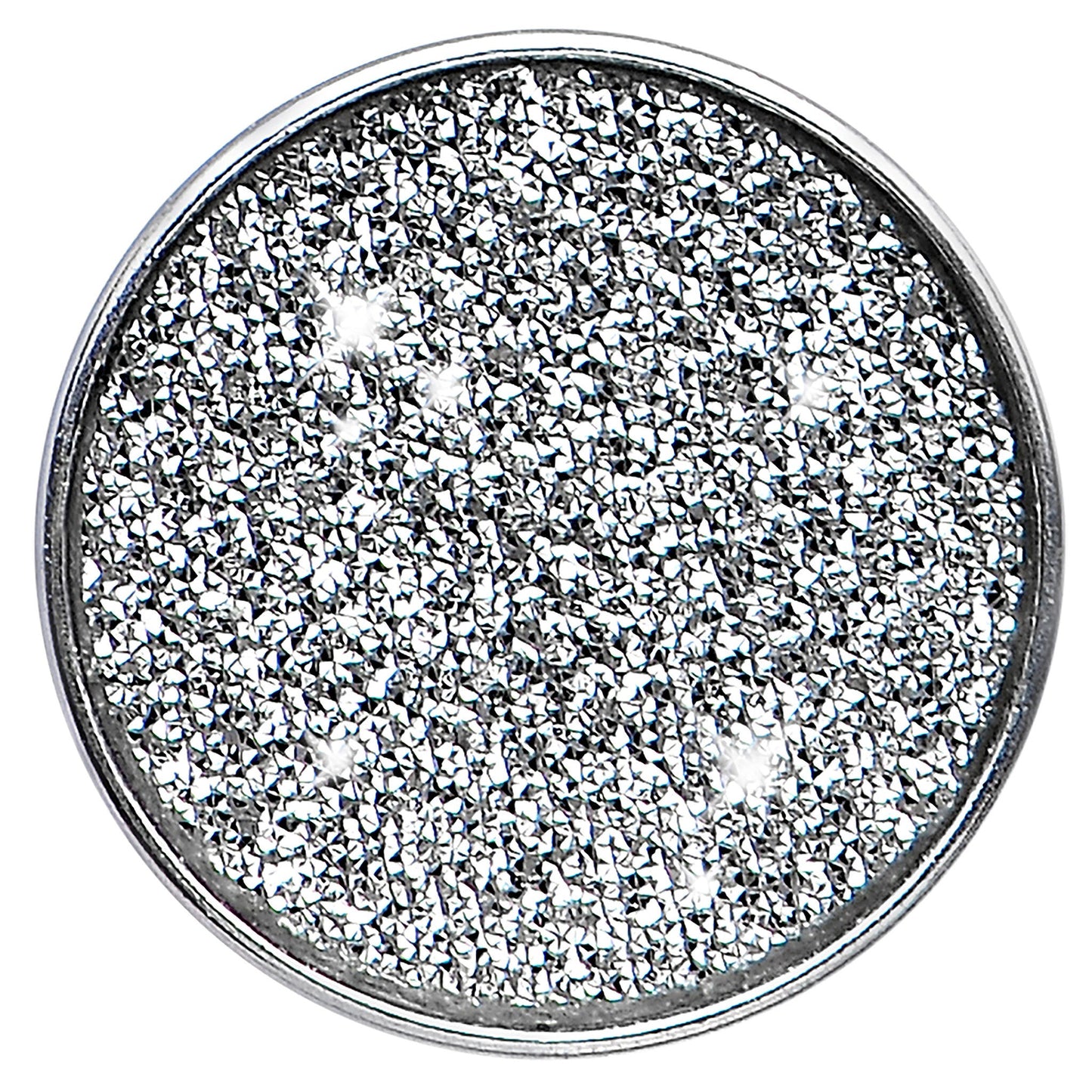 4G Stainless Steel Silver Sugar Glitter Screw Fit Plug