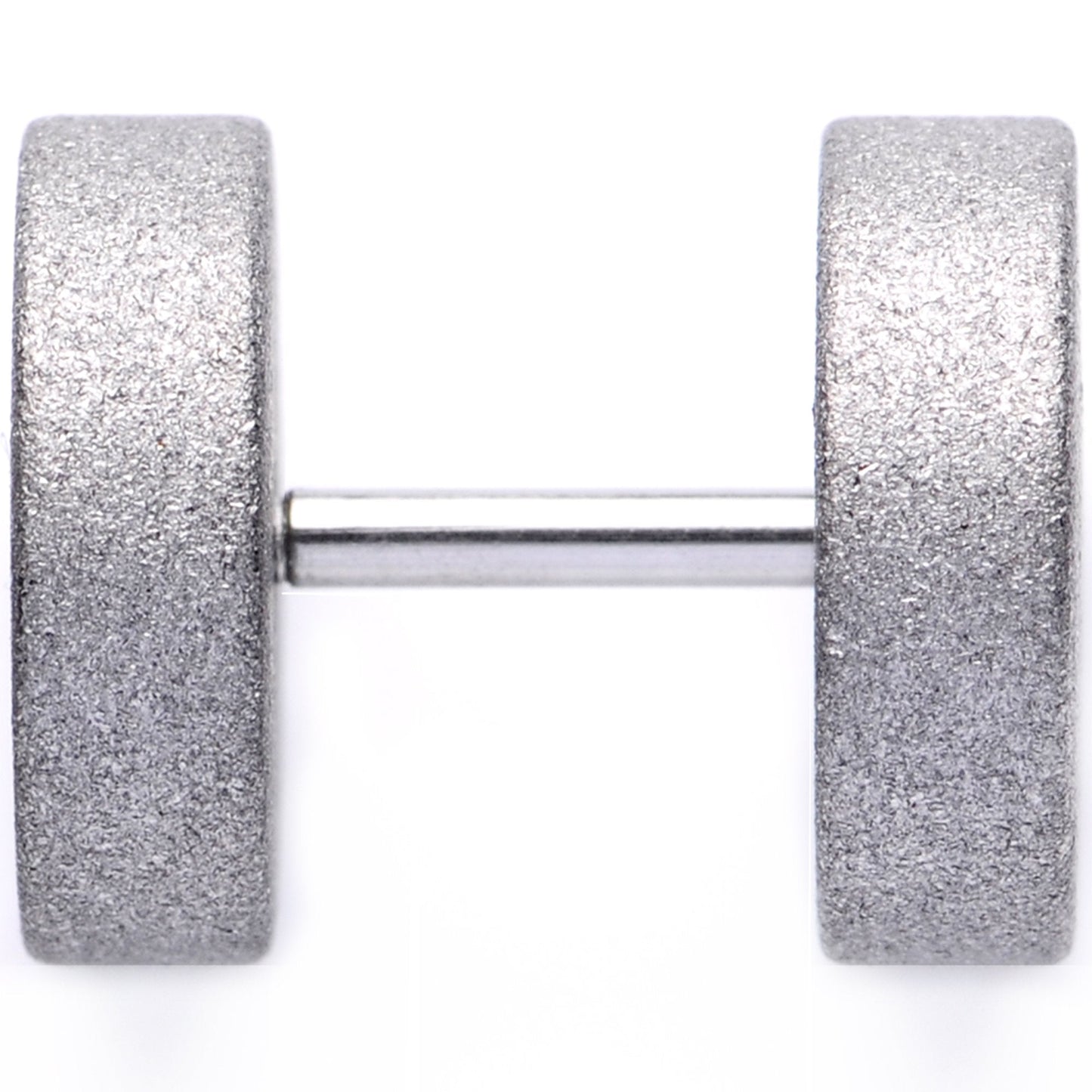 16G Silver Sandblasted Steel Cheater Plug Set