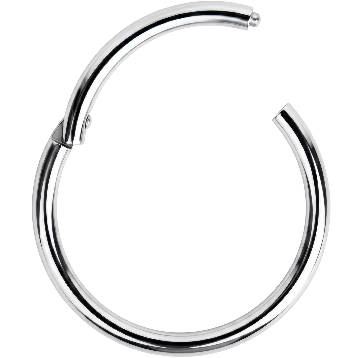 16G 1/2 Solid G23 Implant Grade Titanium Hinged Segment Ring