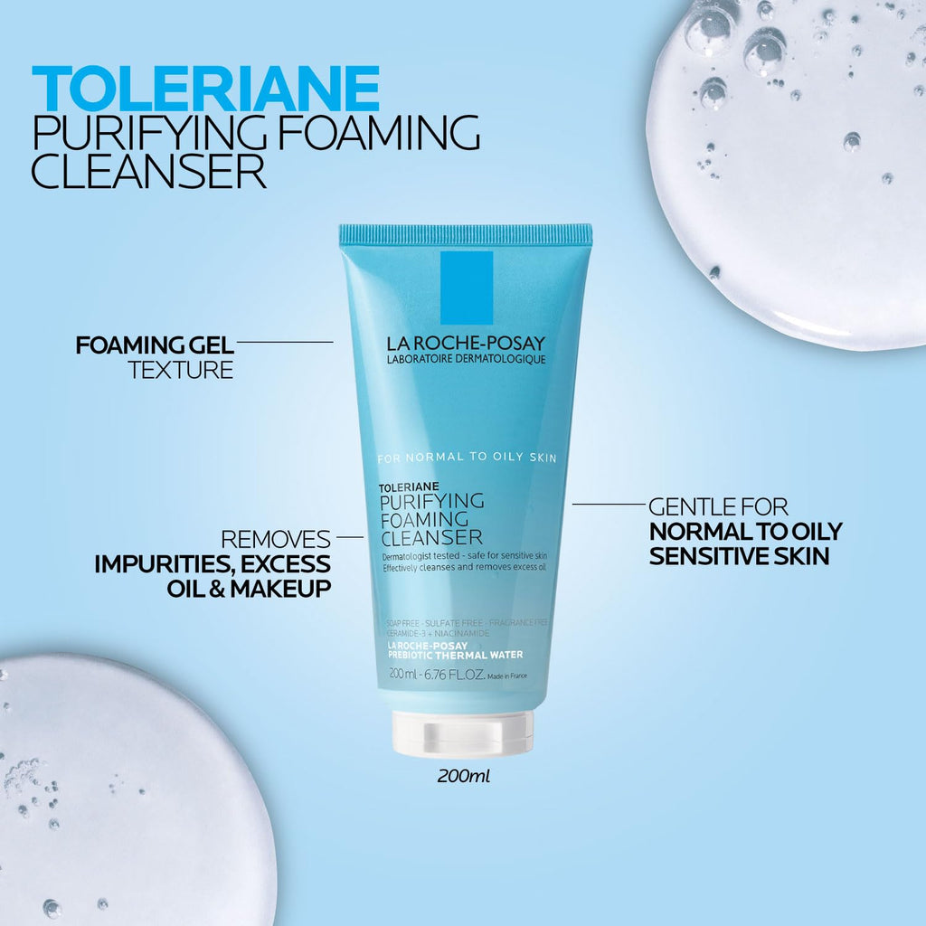 La Roche-Posay Toleriane Purifying Foaming Facial Cleanser with Niacinamide