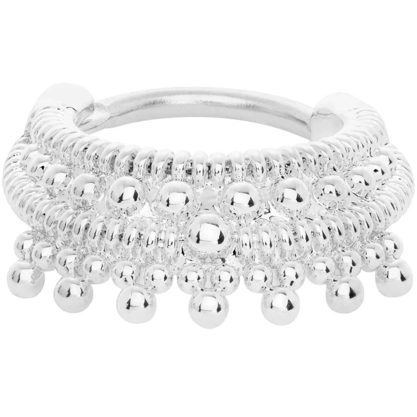 16G 3/8 Debutante Fashion Hinged Septum Ring