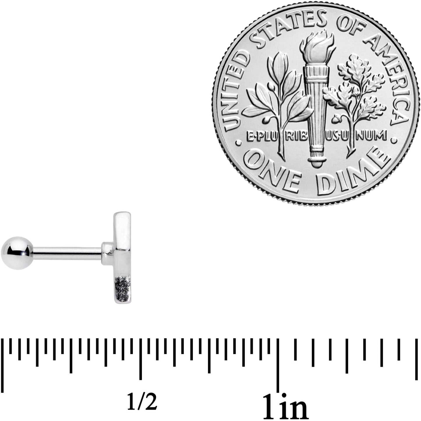 16G 1/4 Transgender Pride Fist Tragus Cartilage Earring
