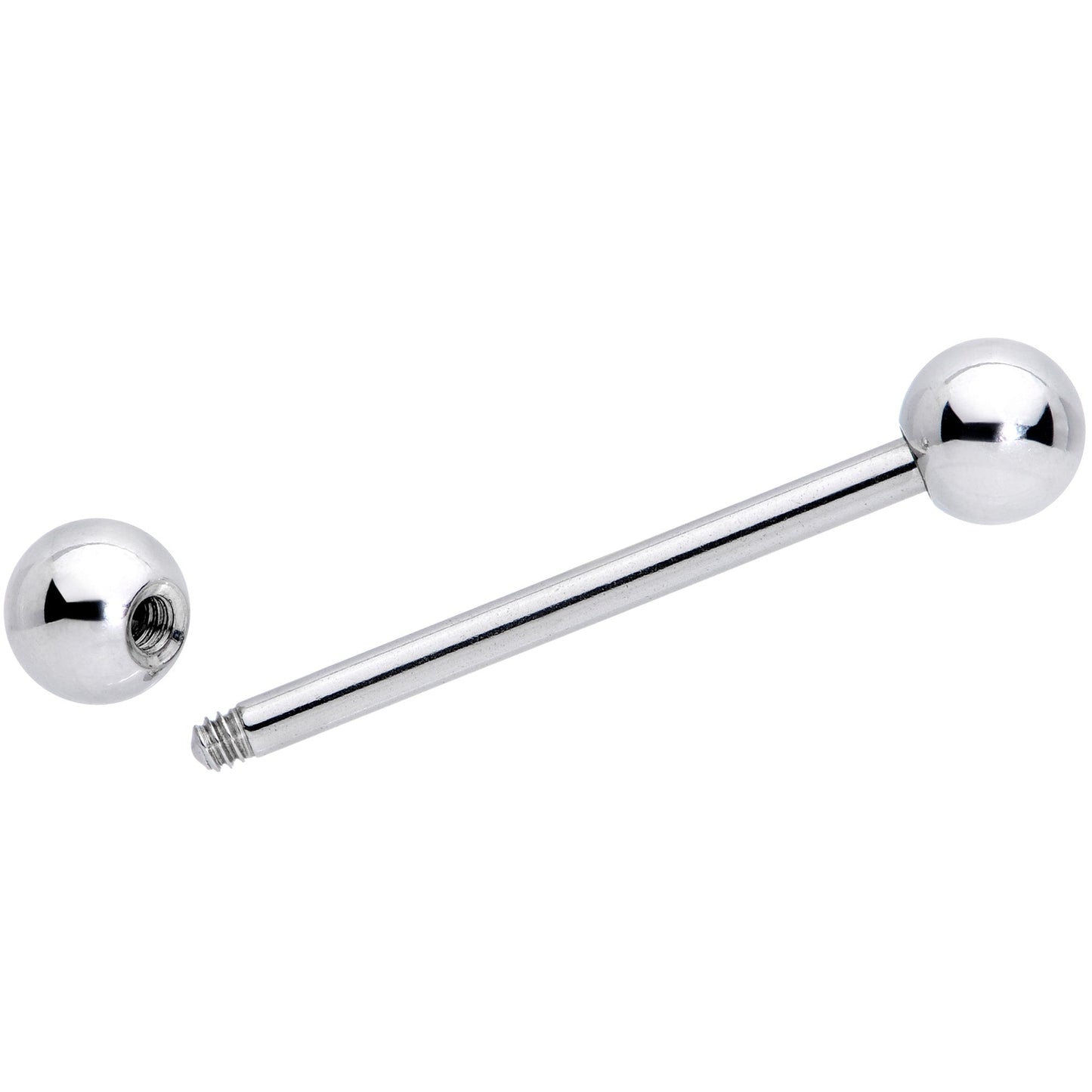 14G 3/4 Stainless Steel Extra Long Barbell Tongue Ring