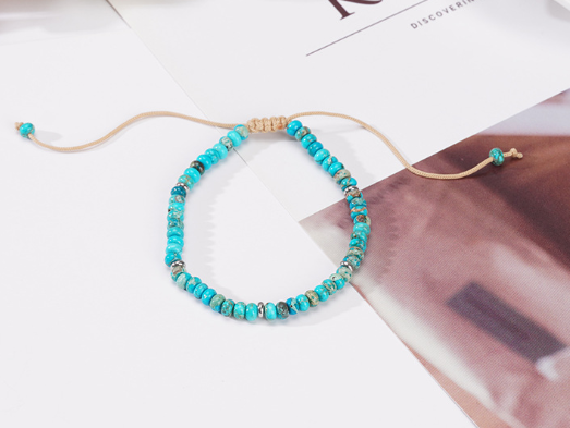 GeoStone Woven Bracelet