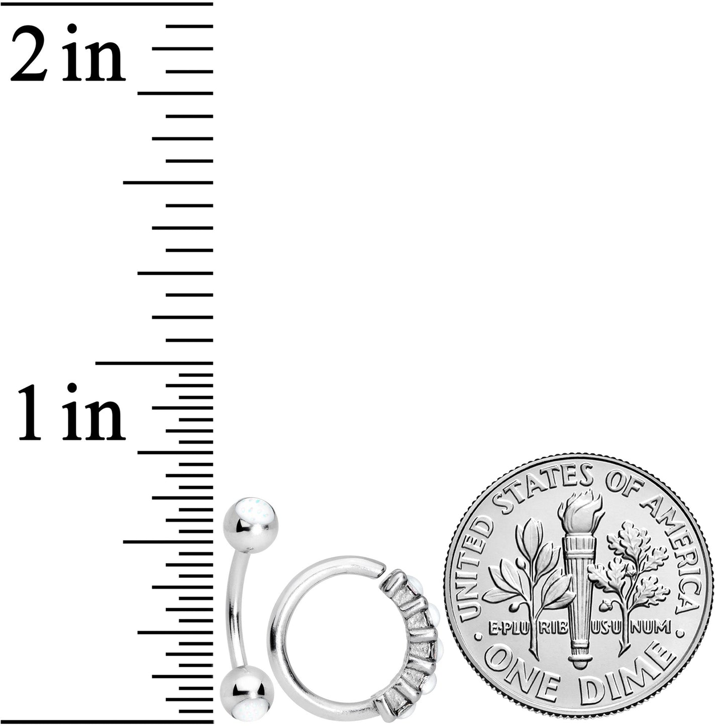 16G Clear Orb Septum Labret Cartilage Tragus Set of 4