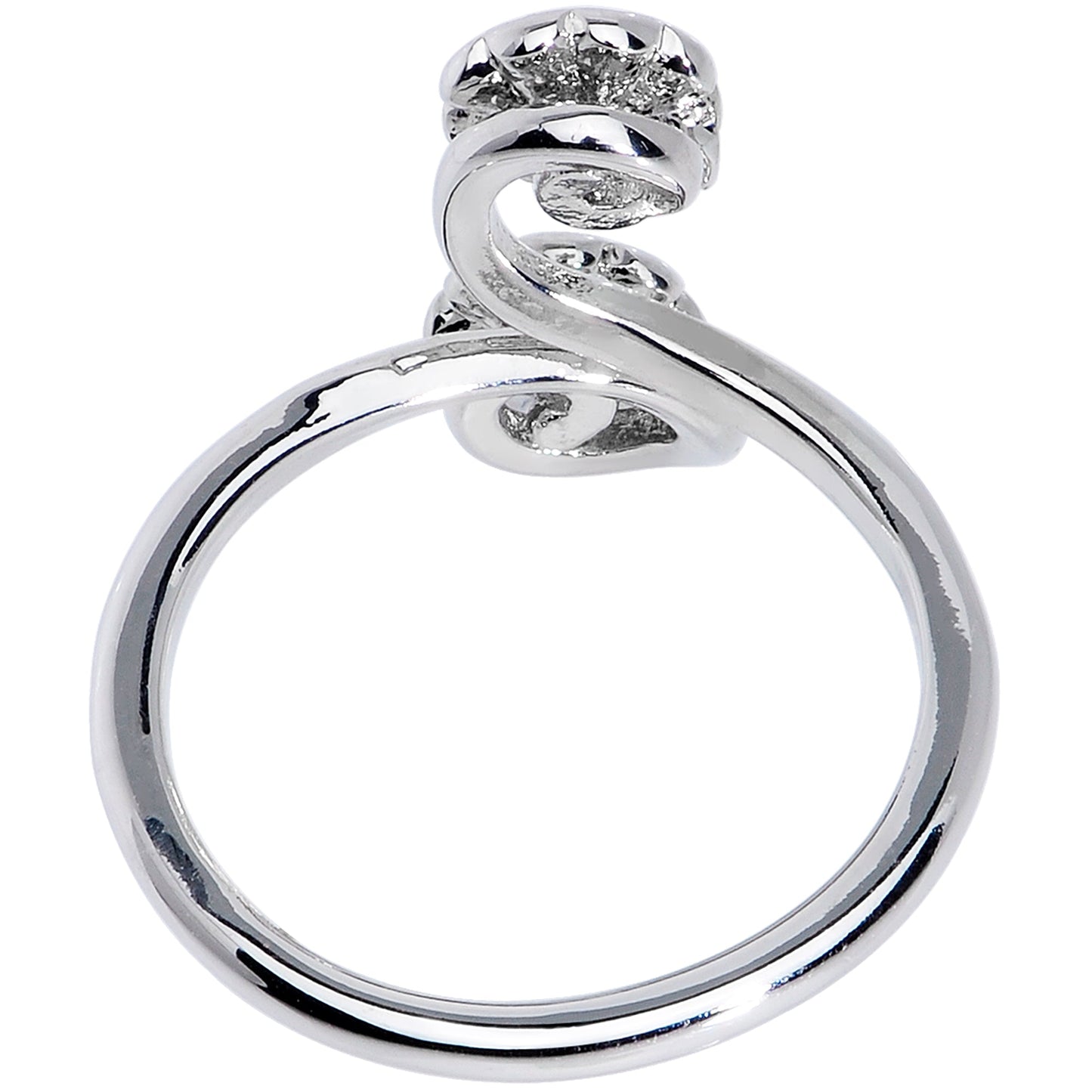 Spring Summer Rainbow Flower Spiral Toe Ring