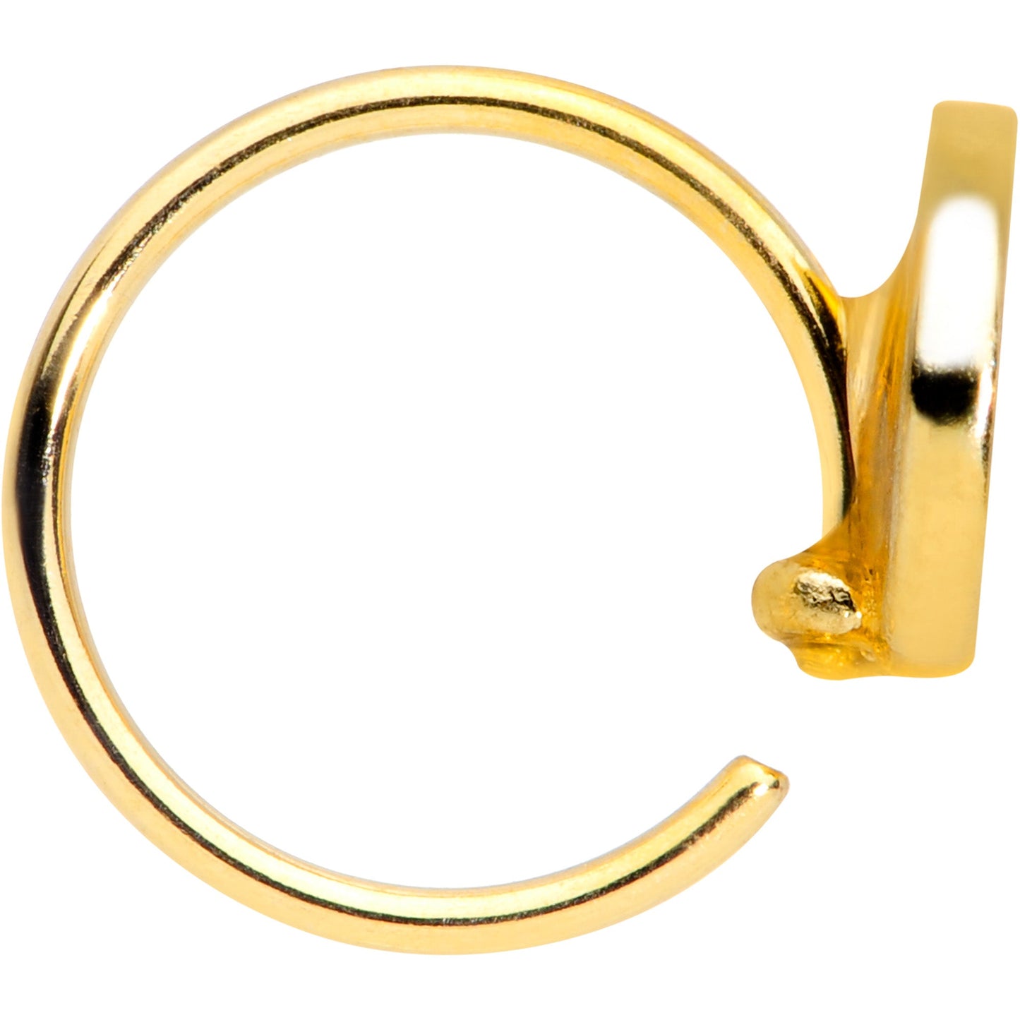 20G 5/16 Gold Tone Rainbow Grapefruit Nose Hoop