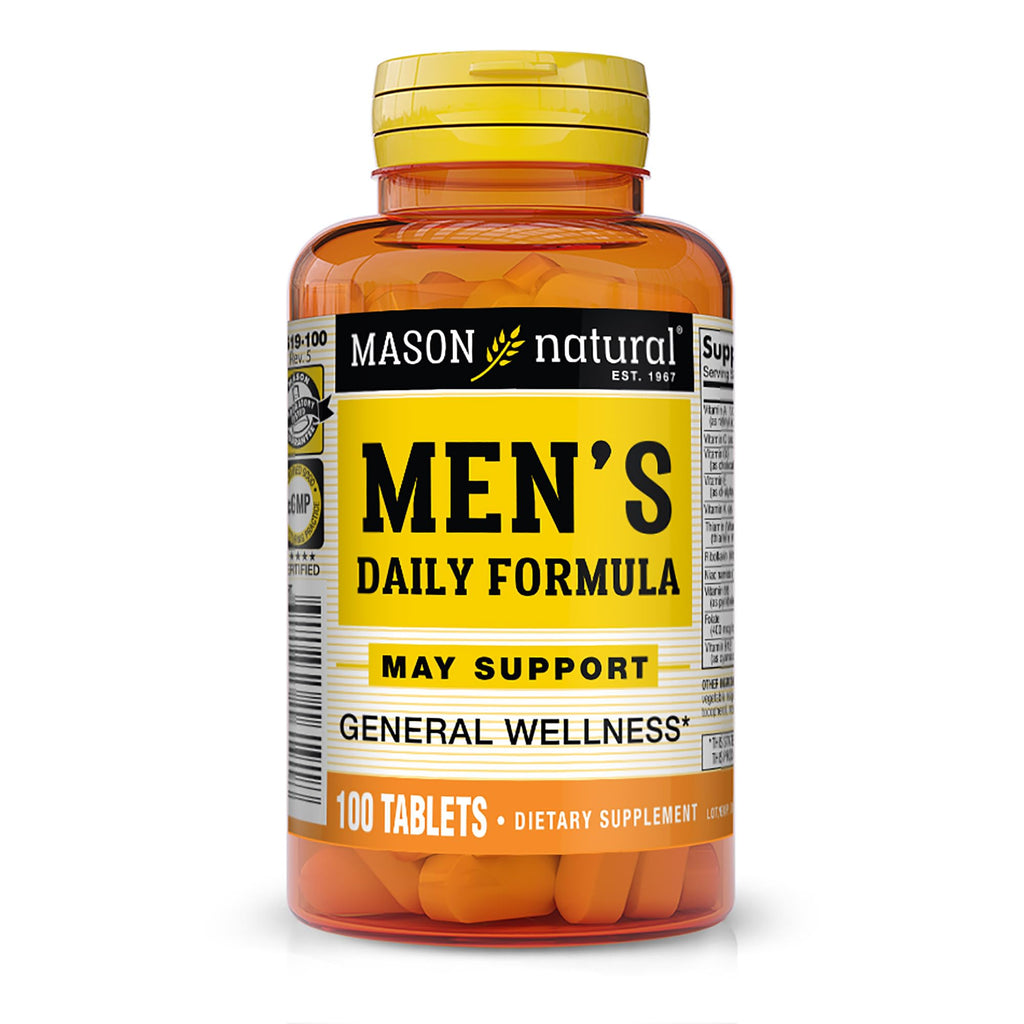 MASON NATURAL Mens Daily Formula Equivalent to One a Day Mens Brand Tablets - 100 ea