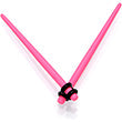 Pink Matte Acrylic Straight Taper Set 2G to 00G