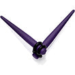 Dark Purple Matte Acrylic Straight Taper Set 12G to 00G