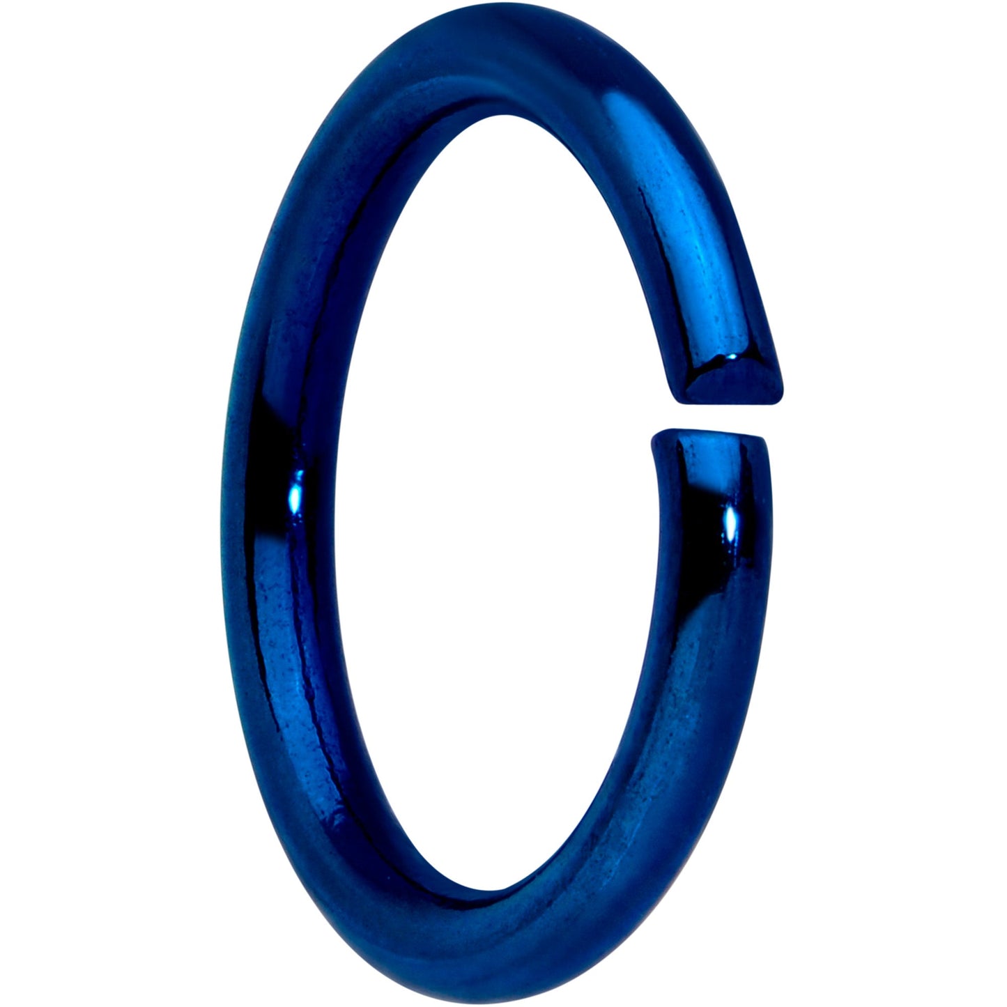 16G 5/16 Blue Anodized Seamless Cartilage Ring Set of 12