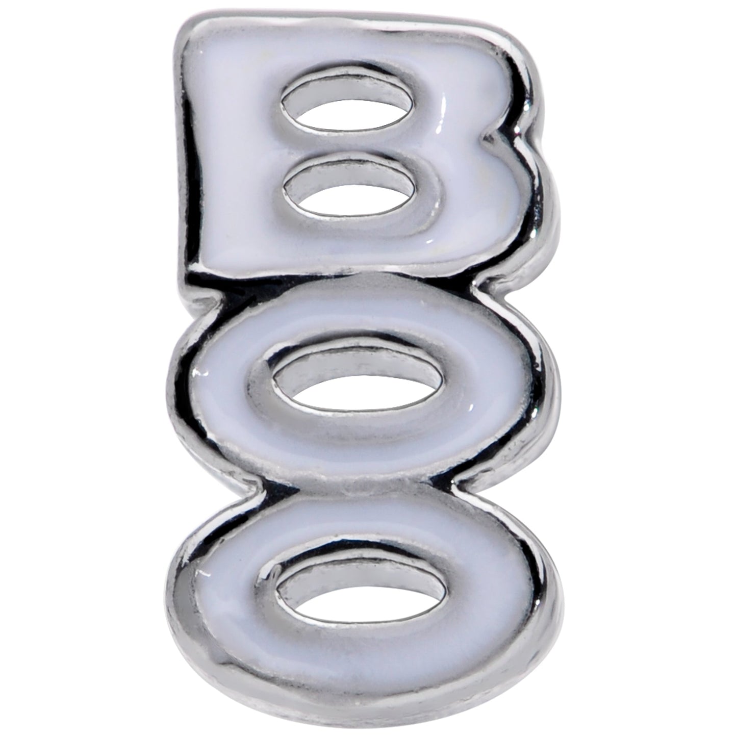 16G 5/16 White Boo Halloween Labret Monroe Tragus