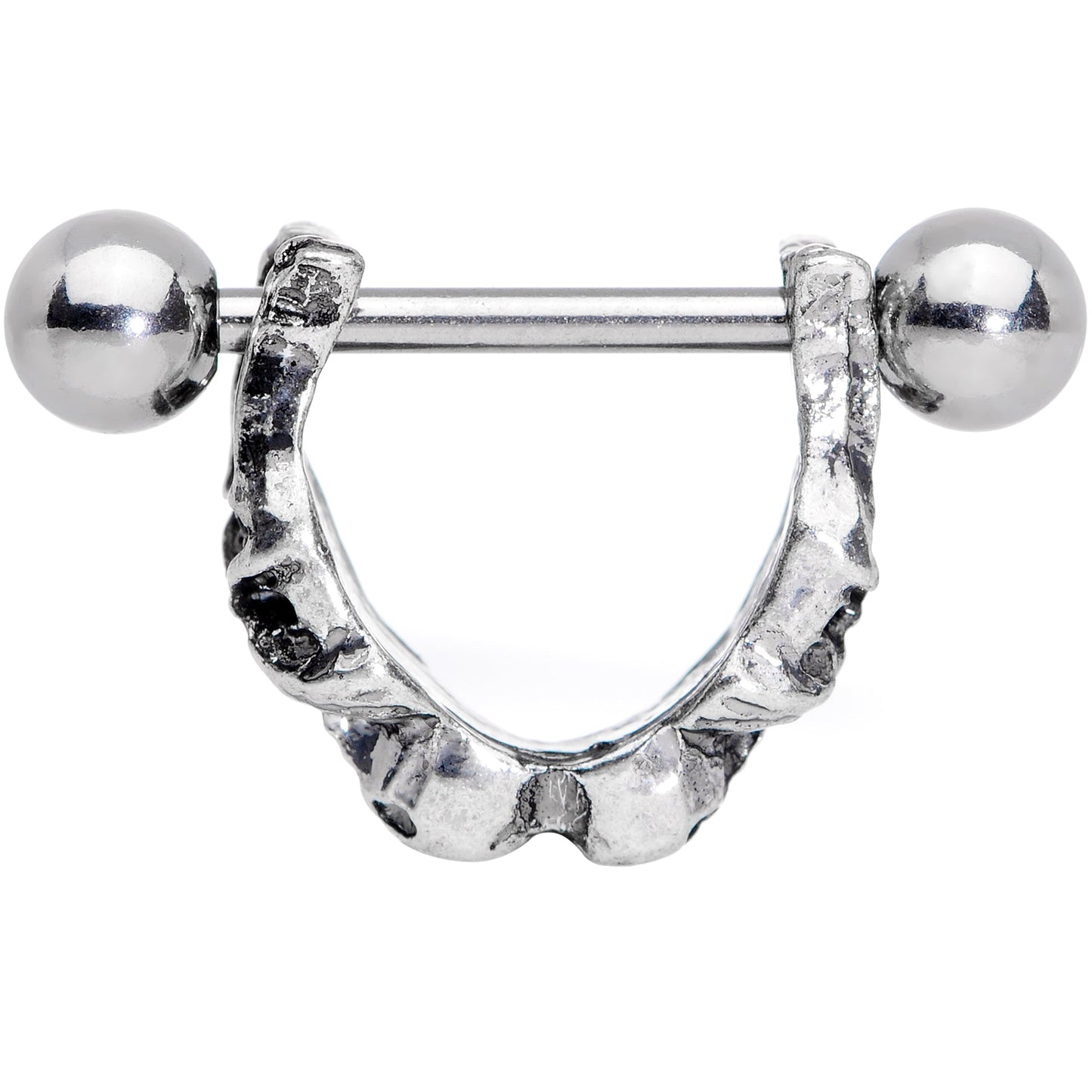16G 3/8 Scary Skull Halloween Cartilage Cuff