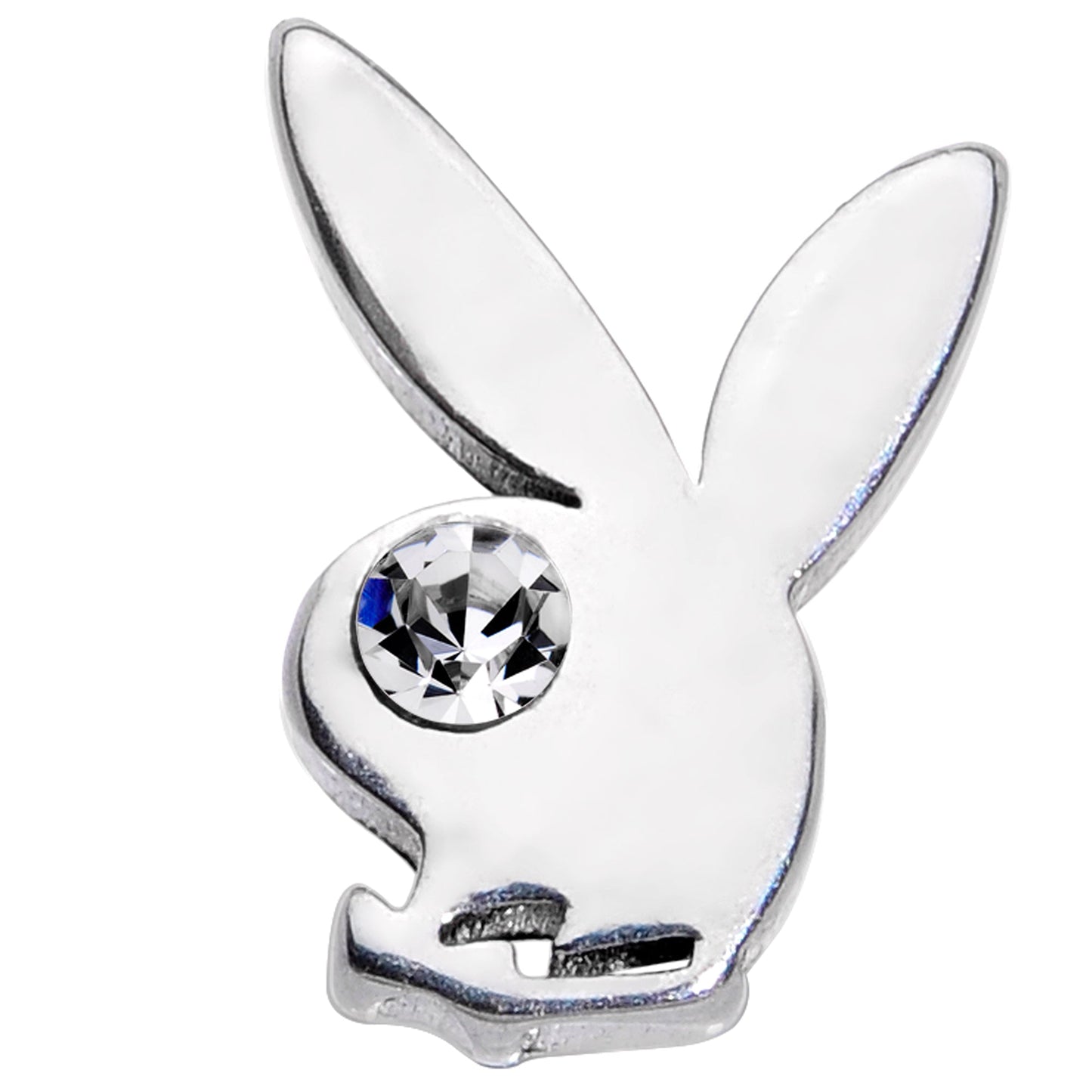 16G 5/16 Licensed Playboy CZ Gem Internally Threaded Labret