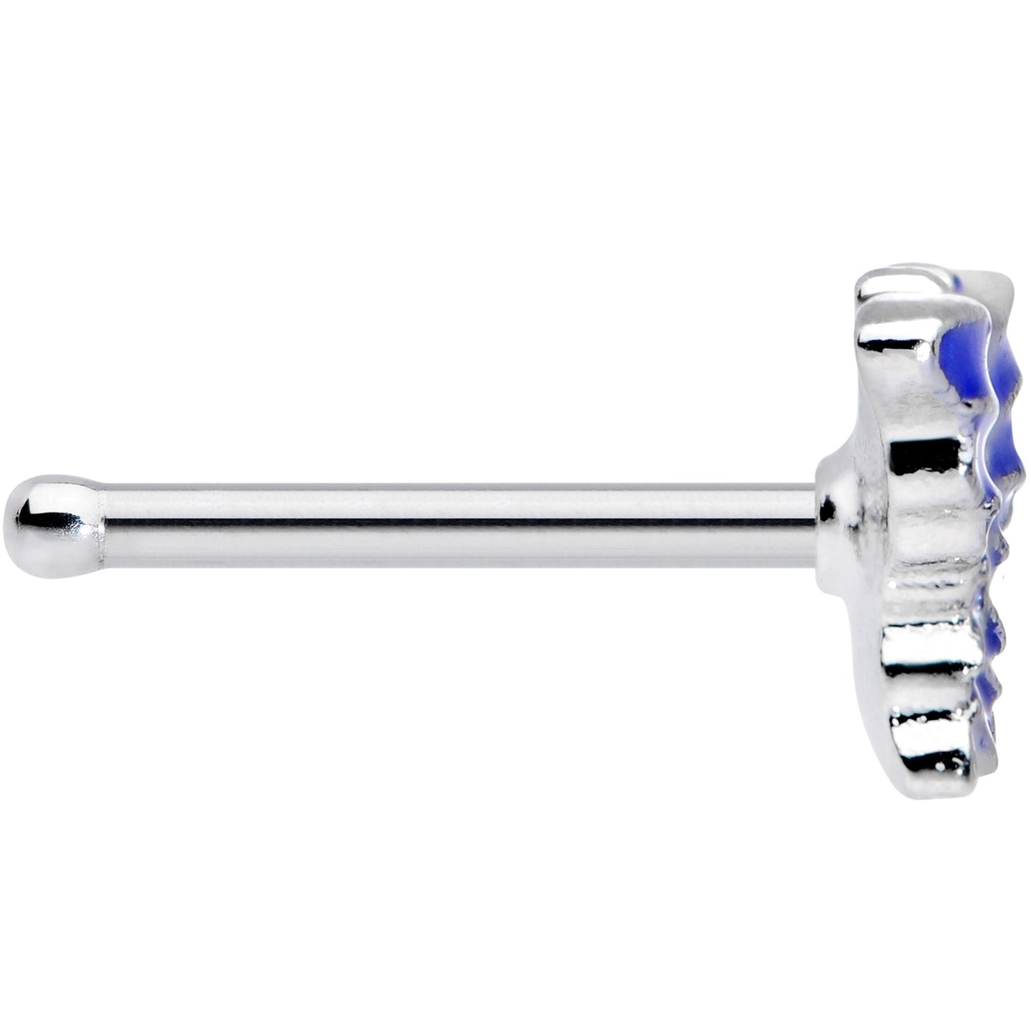 20G 1/4 Beautiful Blue Butterfly Nose Bone