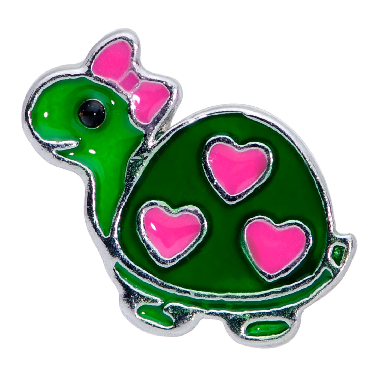 16G 5/16 Pink Green Hearts Bow Pretty Turtle Labret Monroe Tragus