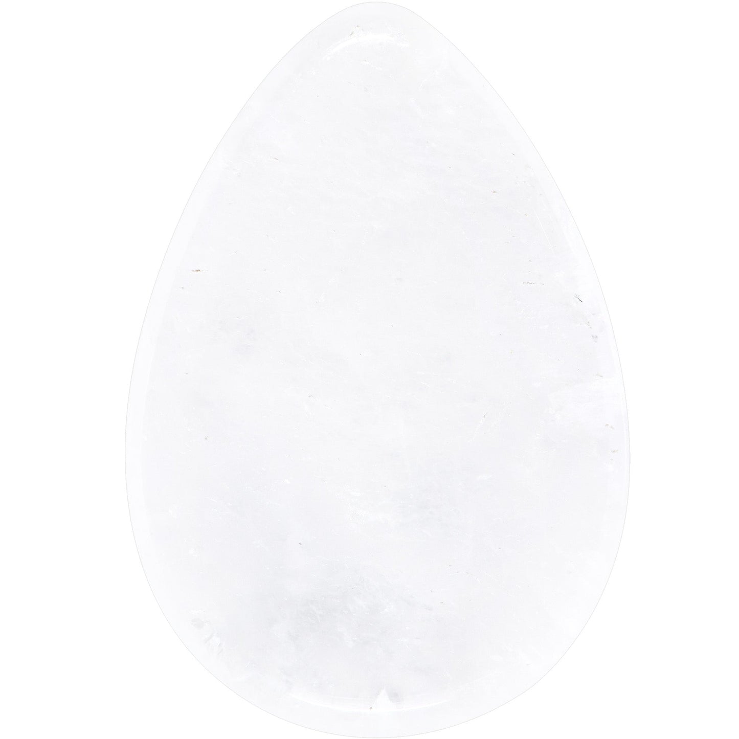 White Cloudy Quartz Drop Saddle Plug Set