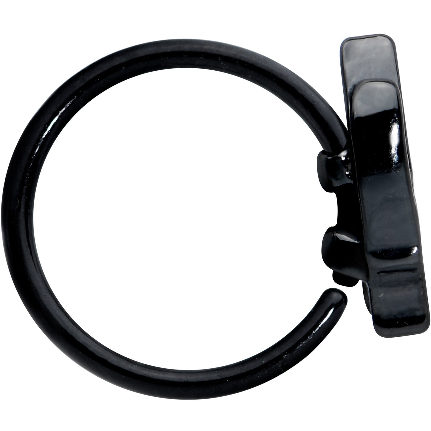 20G 5/16 Black Sunset Side Butterfly Nose Hoop