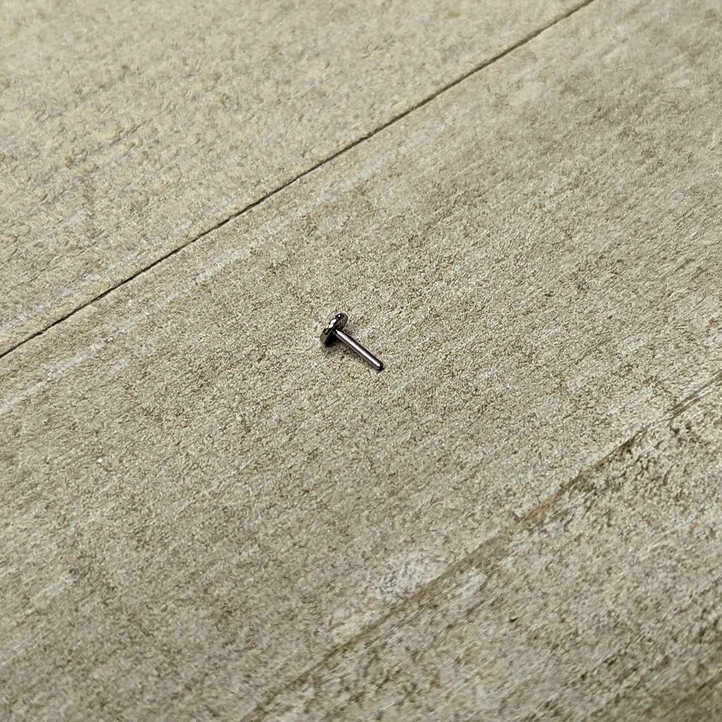 18G 1/4 G23 Titanium Threadless Post Only Labret Tragus