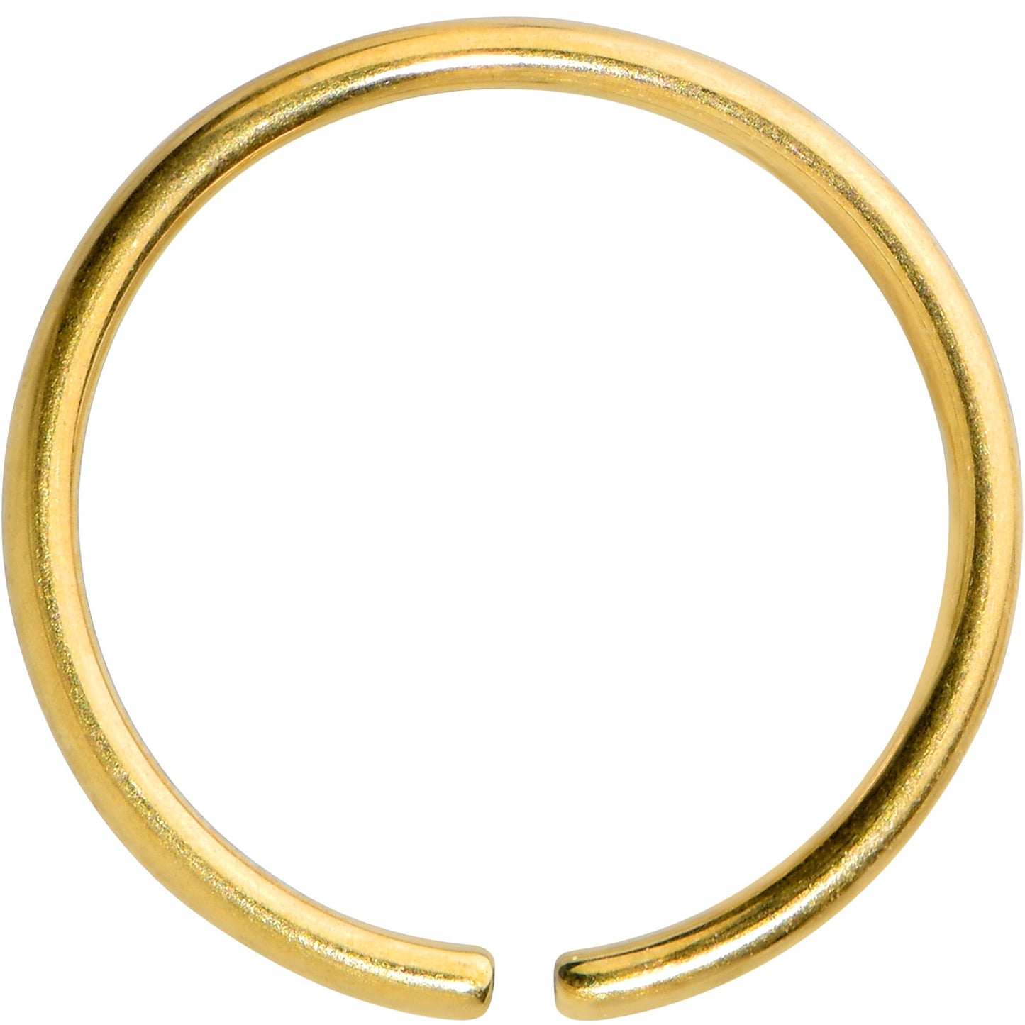 20G 9mm Gold Tone PVD Grade 23 Titanium Bendable Hoop Ring