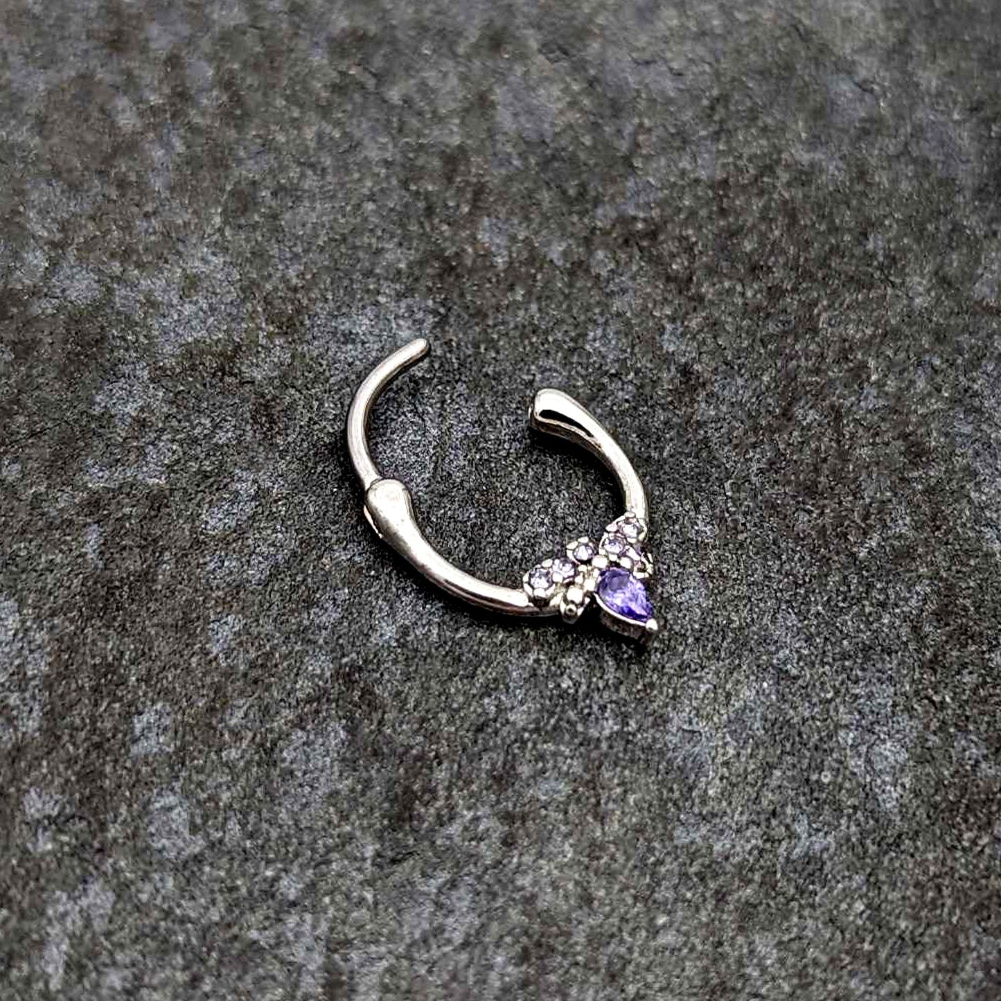 16G 5/16 Purple Gem Bee Glamour Cartilage Clicker