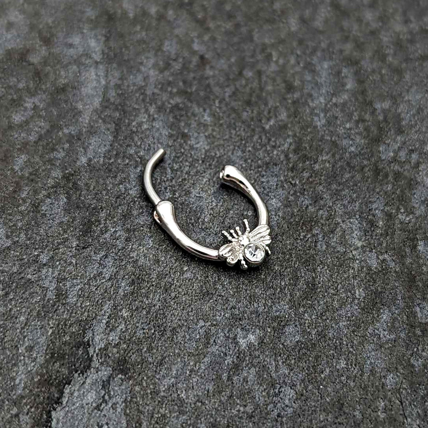 16G 5/16 Clear Gem Ultra Fly Cartilage Clicker