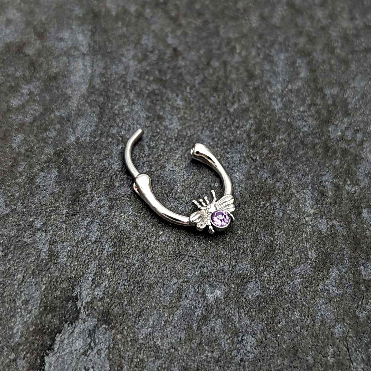 16G 5/16 Purple Gem Ultra Fly Cartilage Clicker