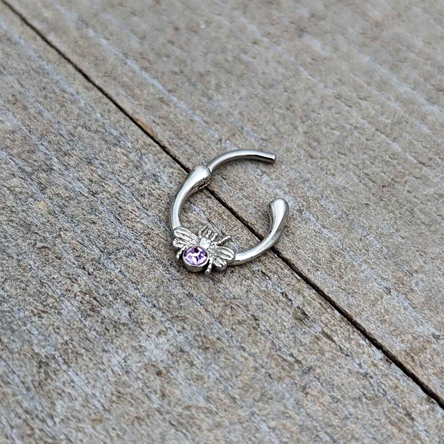 16G 5/16 Purple Gem Ultra Fly Cartilage Clicker