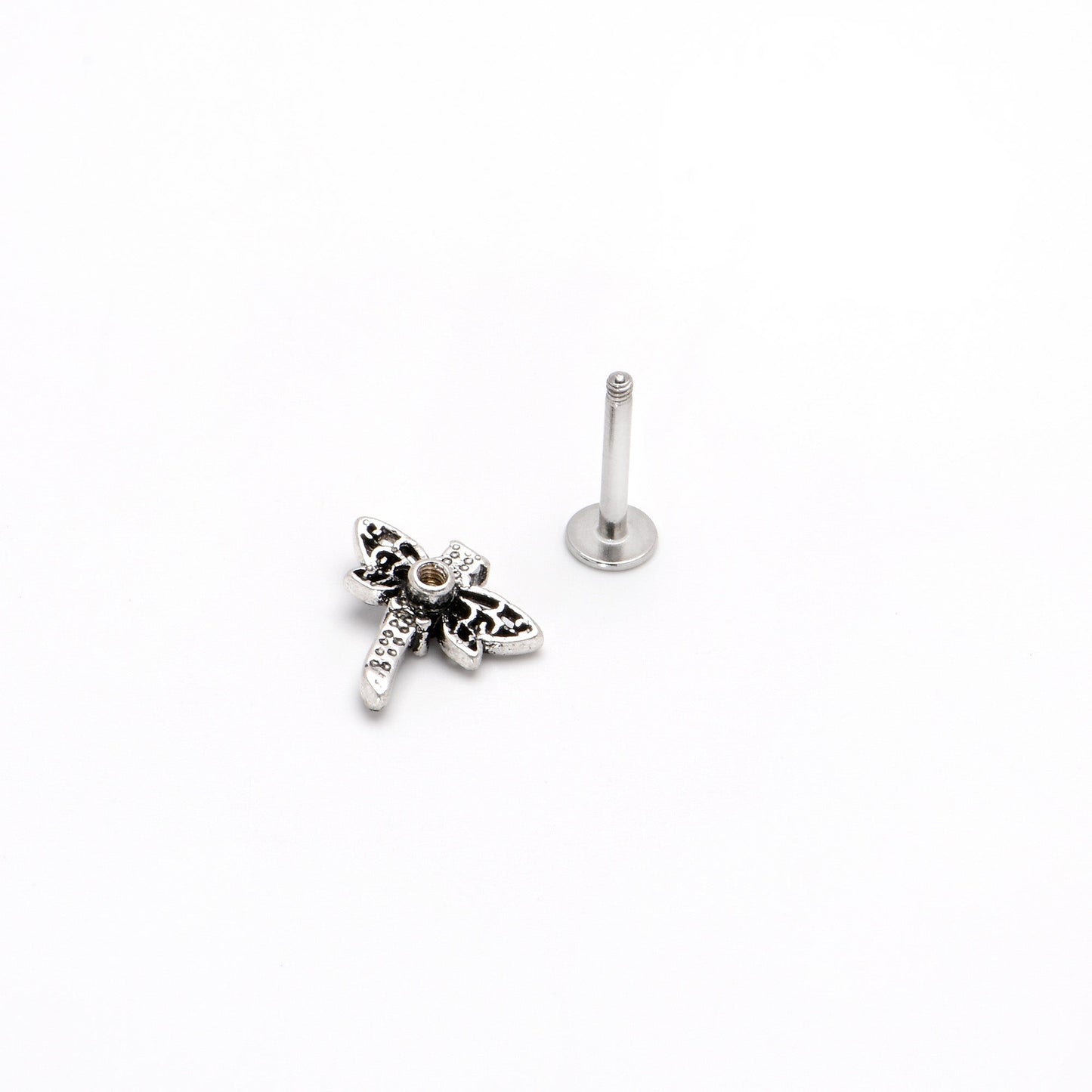 16G 5/16 Purple Yellow Gem Dragonfly Ornate Labret Monroe Tragus
