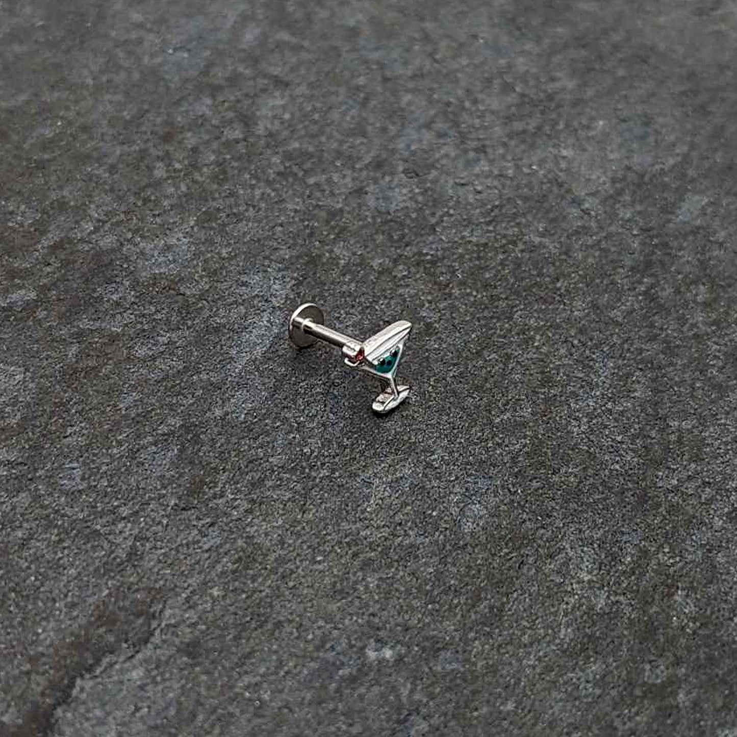 16G 5/16 Sweet Martini Glass Heart Labret Monroe Tragus
