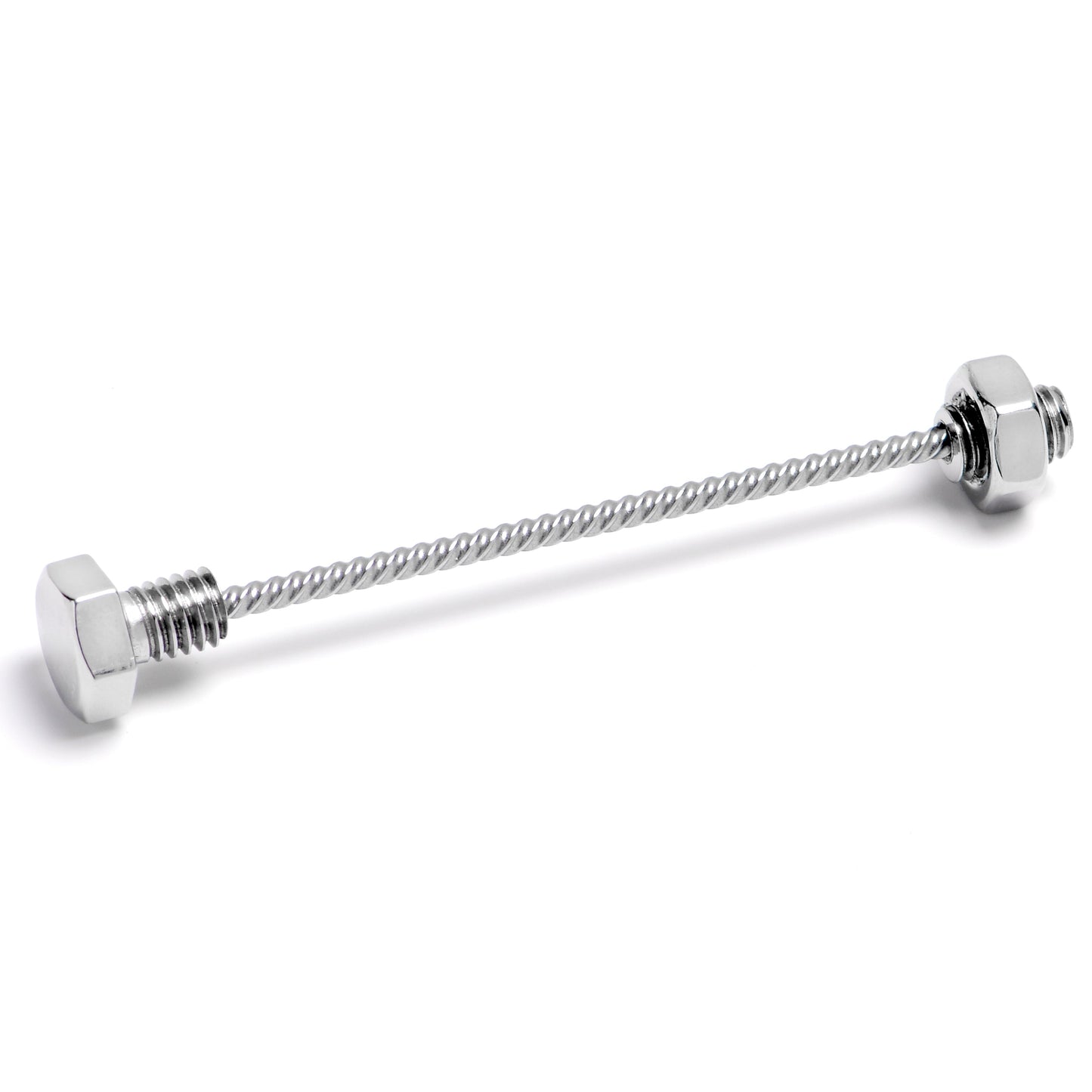 14G Optical Illusion Bolt Nuts And Bolts Industrial Barbell 38mm