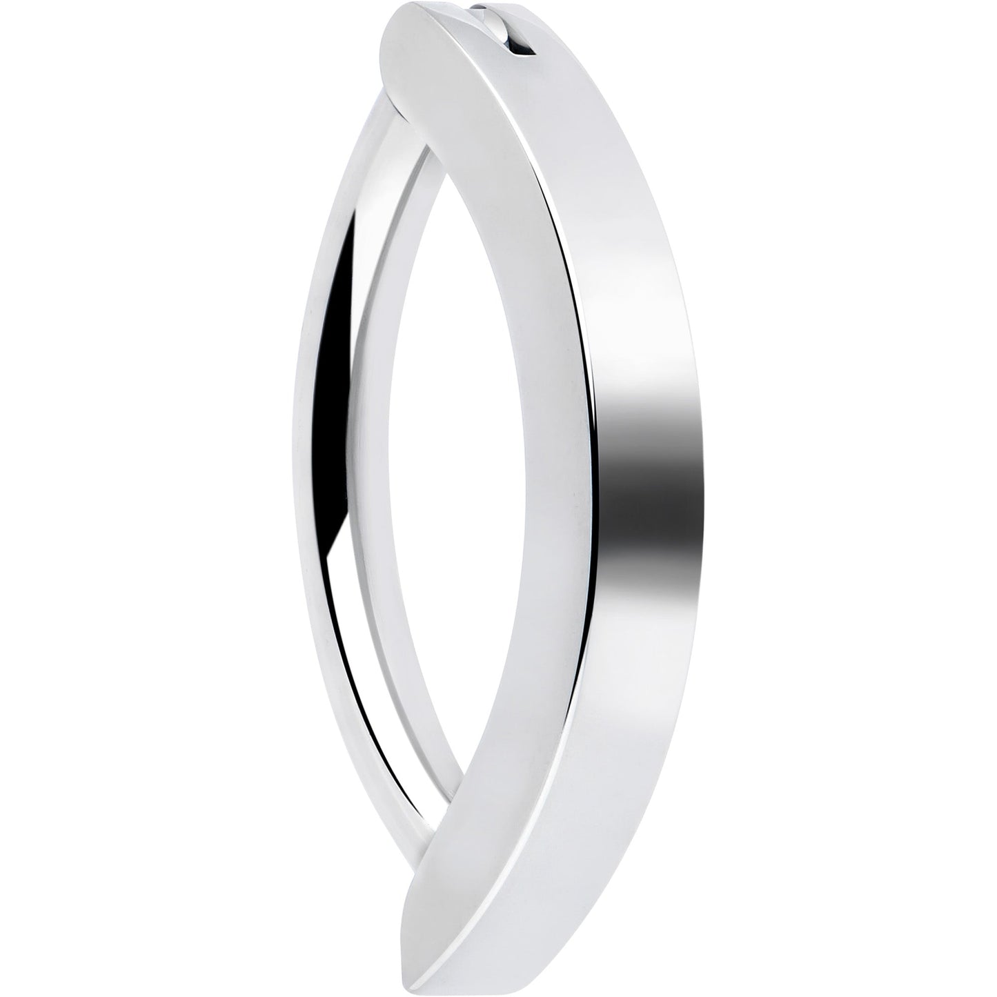 14G 1/2 ASTM F-136 Implant Grade Titanium Hinged Hoop Belly Ring