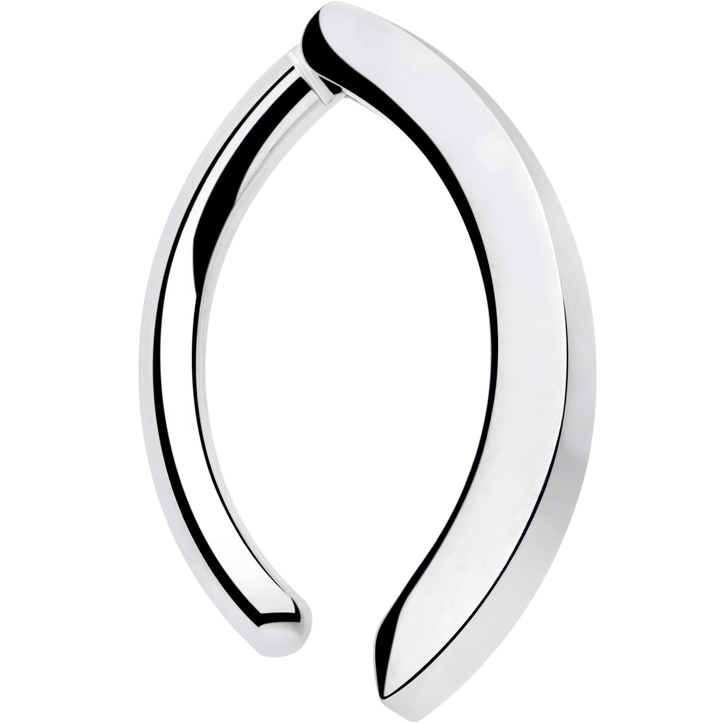 14G 1/2 ASTM F-136 Implant Grade Titanium Hinged Hoop Belly Ring