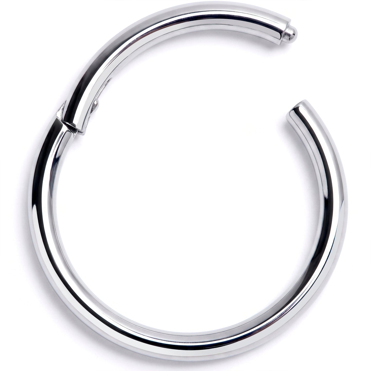 16G 7/16" Solid G23 Implant Grade Titanium Hinged Segment Ring