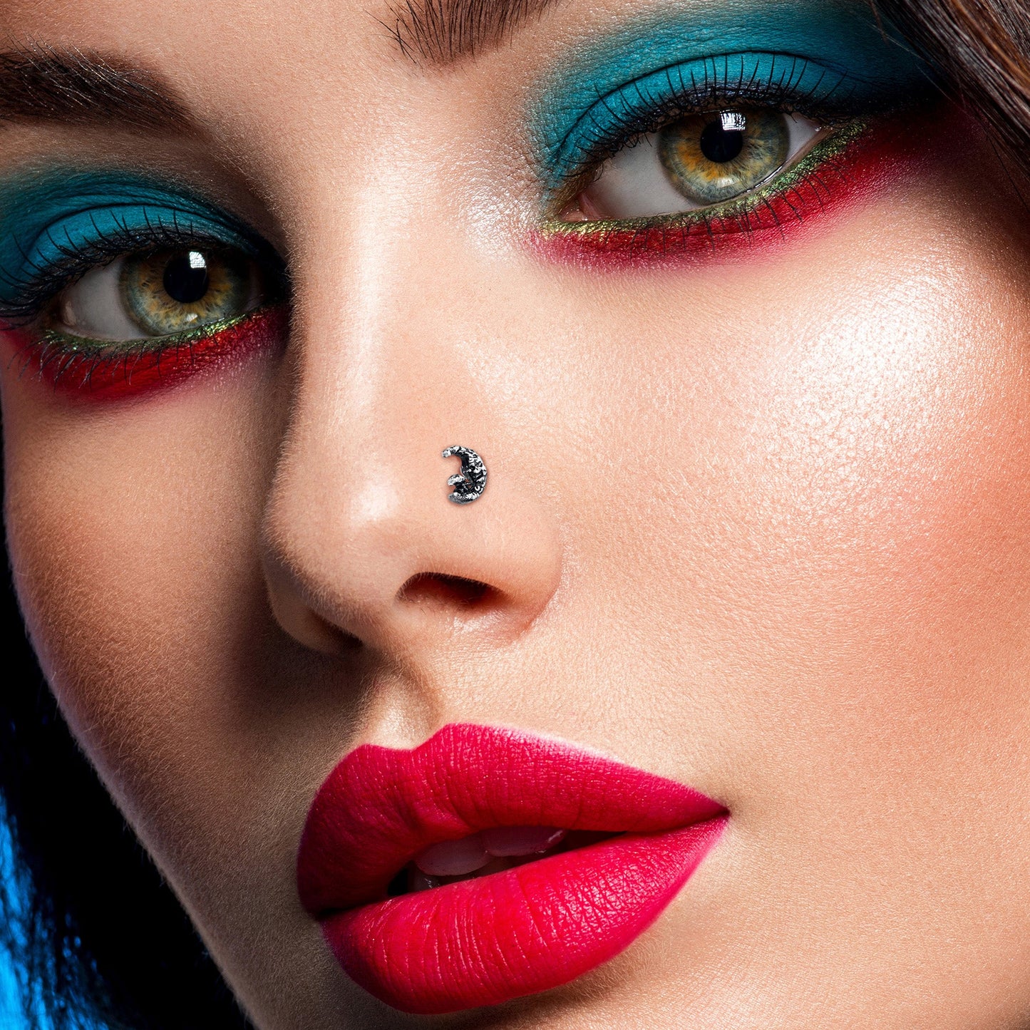 20G 7mm Mushrooms on the Moon L Shape Nose Ring