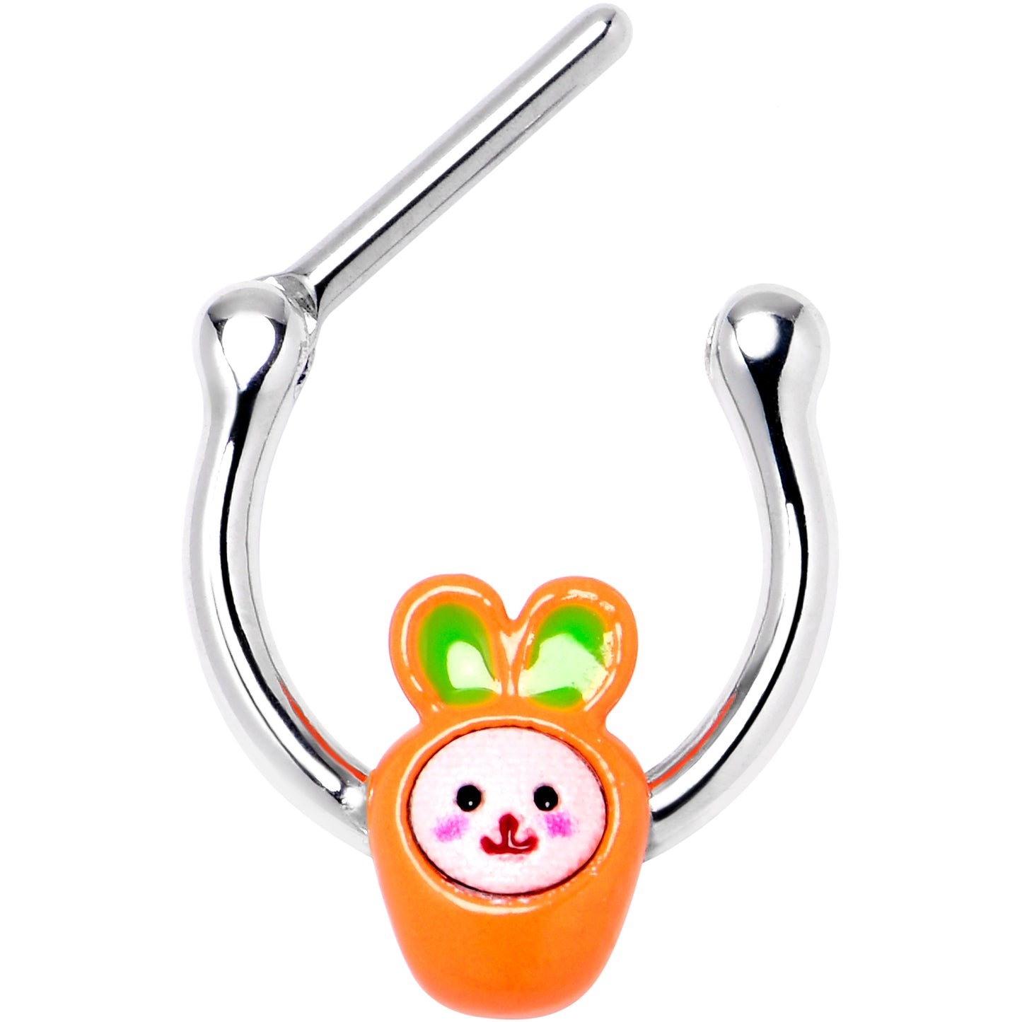 16G 5/16 Surprise Carrot Easter Bunny Cartilage Clicker